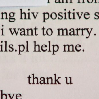 Cut off text from an email.