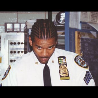 A police officer in uniform.