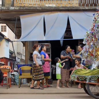 People in the street.