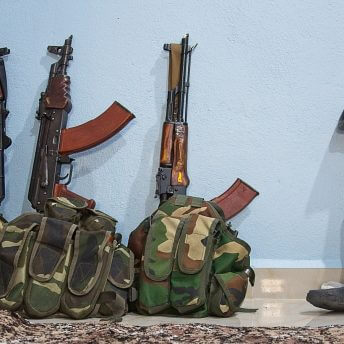 This is the room of one of the Kurdish guerrilla who has lost her leg but still keep fighting.