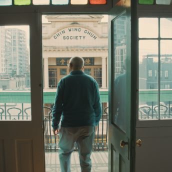 Fred Mah on the balcony of the Mah Association of Canada’s building on Pender Street in Vancouver’s Chinatown