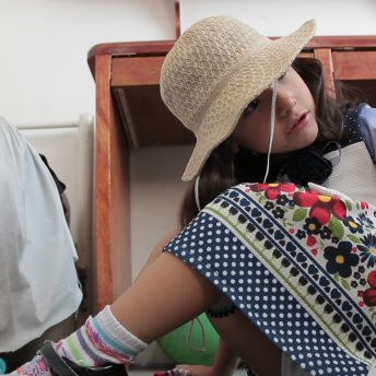 Sarabi plays on her bedroom floor